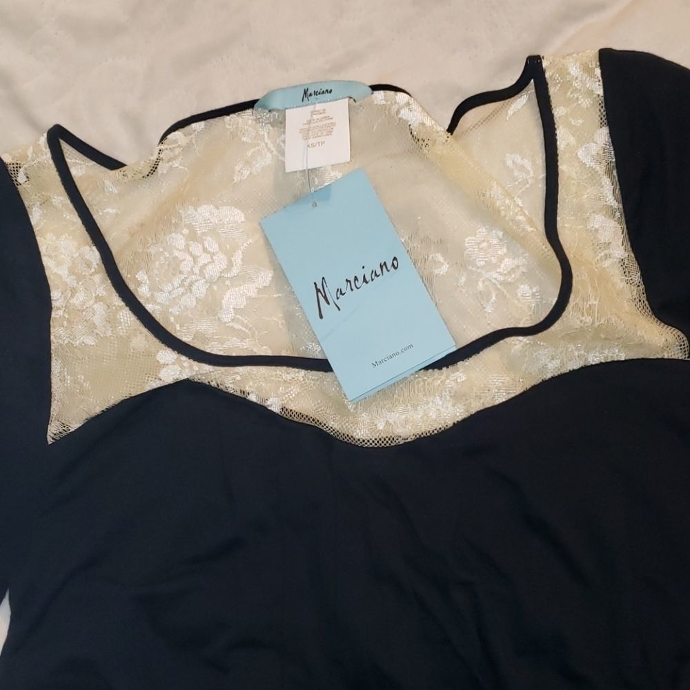 MARCIANO Jersey Dress with Lace XS - Picture 2 of 5
